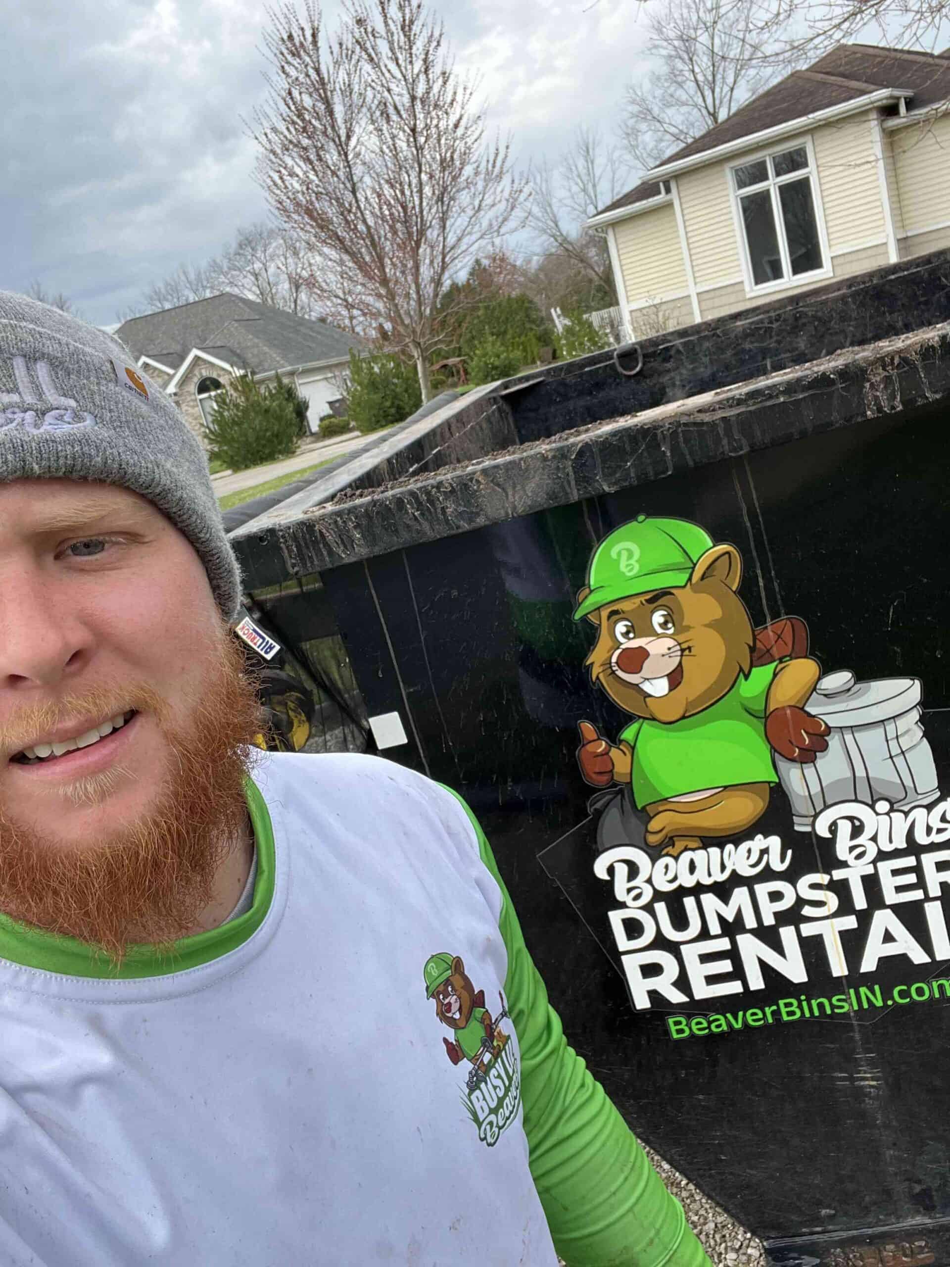 Use professional dumpster rentals to clean up your property